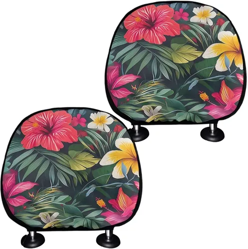Vista 22 de Funda personalizada para reposacabezas de asiento de automóvil, regalos personalizables, transpirables, paquete de 2 fundas de cojín para asiento