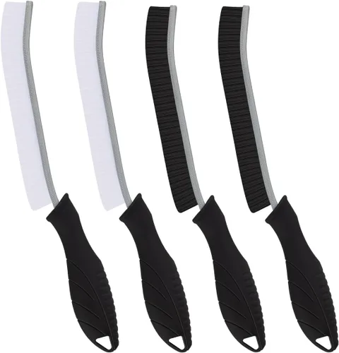 Vista 7 de Cepillo de inodoro, 2 piezas de cepillo de limpieza de baño, cepillo para fregar huecos con orificio para colgar, cepillo multifuncional de limpieza