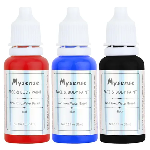 Vista 22 de Mysense Pintura corporal verde de Amazonas, maquillaje de disfraz de Gamora de la bruja Elphaba de Halloween, accesorios de atuendo del día de San