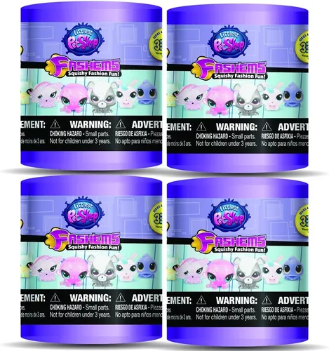 Vista 2 de Basic Fun Tech 4 Kids Littlest Pet Shop Mashems Fashems Blind Pack Capsule - Paquete de 4 (4 cápsulas por pedido)
