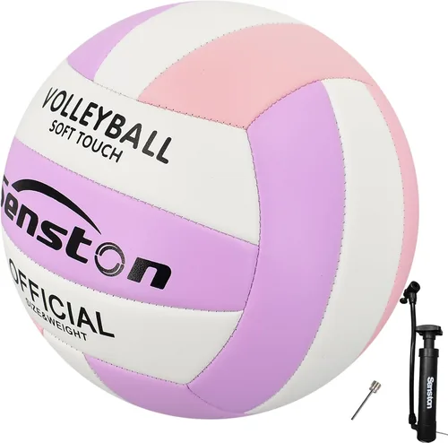 Vista 7 de Senston Voleibol Oficial Tamaño 5 – Balón de voleibol suave impermeable para interiores y exteriores, para niños, jóvenes y adultos, juego de playa