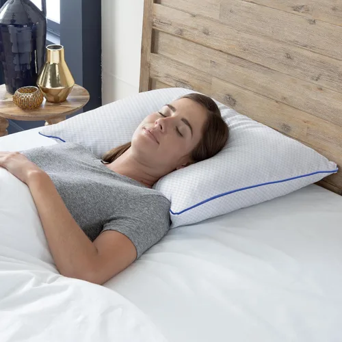 Vista 8 de Vibe Almohada de espuma viscoelástica triturada con gel refrigerante, paquete de 2, de gran tamaño (15 x 27 pulgadas)