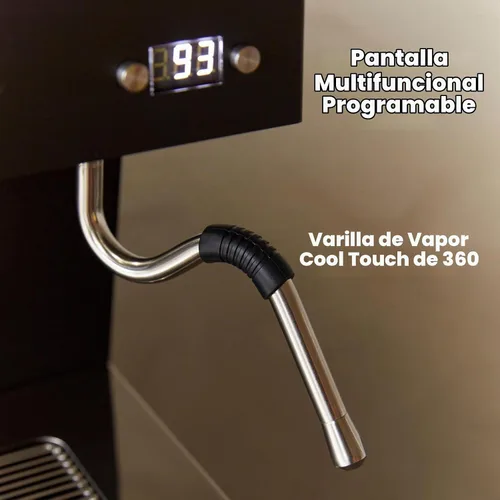 Vista 5 de Máquina de espresso programable Ascaso Steel PID con controles volumétricos, termobloque único, 120V (ÚNICA, BLANCA)