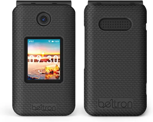 Vista 2 de BELTRON Funda para AT&T Cingular Flip IV con clip para cinturón (U102AA) - Negro