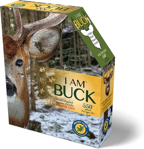 Vista 2 de Madd Capp Rompecabezas - I AM Buck - 550 piezas - Rompecabezas en forma de animal