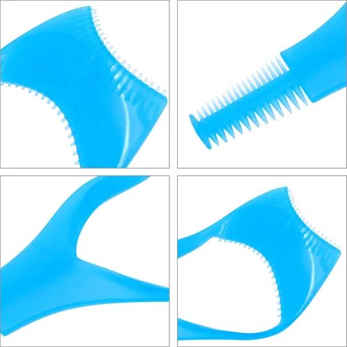 Vista 3 de WLLHYF 3 Pack Mascara Shield Guard Makeup Eyelash Buddy 3 in 1 Eye Lash Applicator Tool Beauty Cosmetic Mascara Separator Comb Plastic Lashes