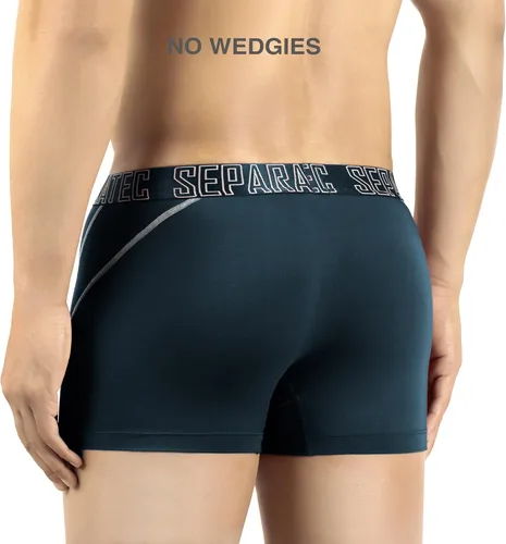 Vista 3 de Separatec Ropa interior para hombre, ropa interior cómoda y suave de rayón de bambú con doble bolsa para hombres, paquete de 3 o 6