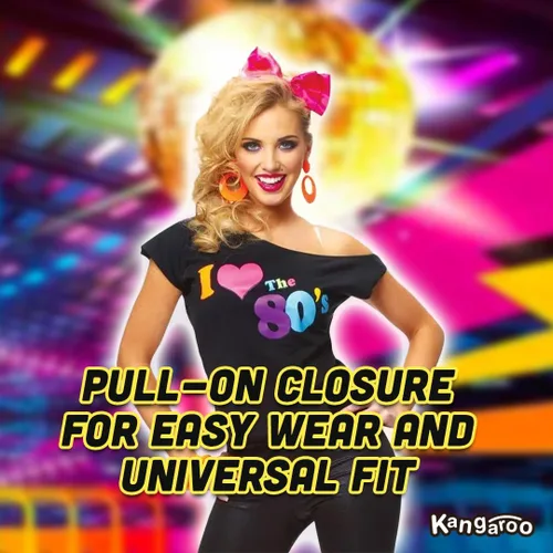 Vista 8 de Kangaroo Disfraces de Halloween - I Love The 80's Shirt