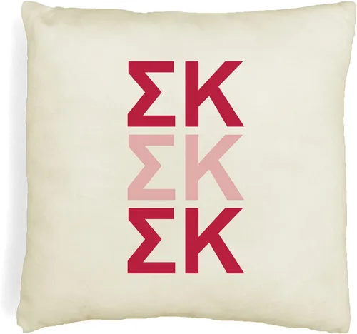 Vista 55 de sockprints Alpha Chi Omega - Funda de almohada con letras griegas de 18 x 18 pulgadas, fundas de almohada para hermandad de hermandad, almohada