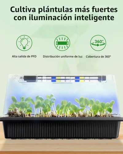 Vista 5 de Pawfly Bandejas de iniciación de semillas, paquete de 2 unidades de 80