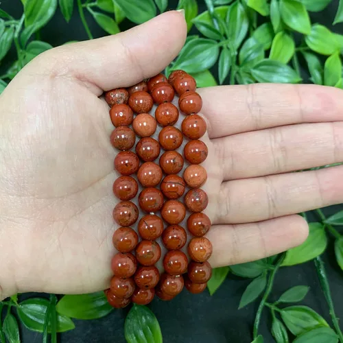 Vista 382 de Gem Avenue Handmade Round Bead Stretch Bracelet Unisex Natural Stone Beaded Jewelry for Men & Women, Elastic Wristband for Daily Wear