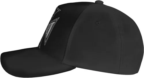 Vista 3 de Black Rock Label Music Society Band Doom Crew Inc Gorra de béisbol ajustable Sombrero casual al aire libre Sun Chapeau Unisex Negro, Negro