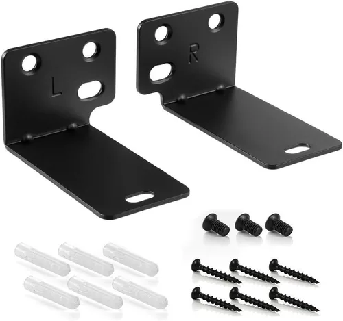 Vista 2 de Dinghosen Soporte de pared para barra de sonido debajo de TV, para Samsung, Sony, LG, Vizio, Bose, Onn, JBL, Polk Audio, TCL, Yamaha, Sonos, RCA