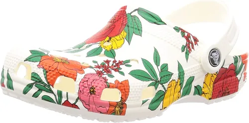 Vista 50 de Zuecos Crocs clásicos con diseño de teñido anudado marmoleado para mujer