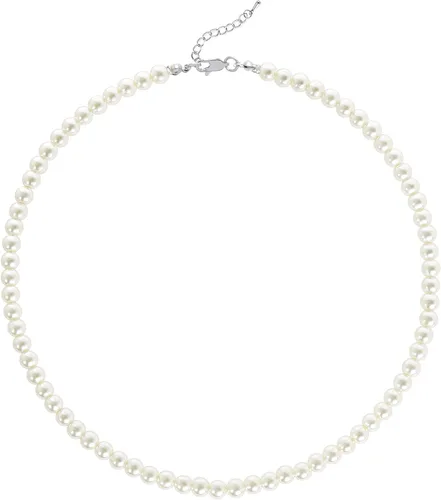 Vista 9 de BABEYOND Collar redondo de perlas de imitación collar de perlas de boda para novias Blanco