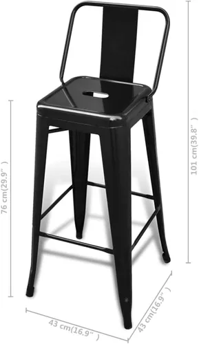 Vista 2 de sillas de bar, taburetes de bar, taburetes de bar Juego de 3, mesa de bar, sillas para barra de cocina, taburetes de bar 4 piezas Taburete de barra
