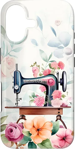 Vista 32 de Funda de costura floral vintage para máquina de coser iPhone 16