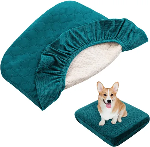 Vista 14 de nanbowang Fundas impermeables para cama de perro, fundas de repuesto lavables, pelo de mascota fácil de quitar, funda de almohada para perro
