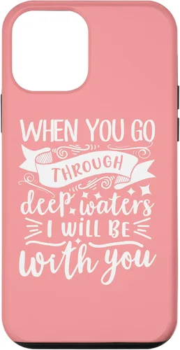 Vista 16 de iPhone 16 Bible Verse Isaiah 43:2 Christian Quote Motivational Gifts Case