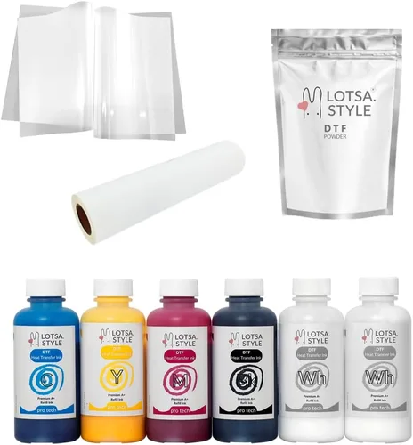 Vista 5 de Recambio de tinta DTF prémium para impresoras de inyección de tinta Impresión de película de transferencia de calor (8.5 fl oz, Magenta)