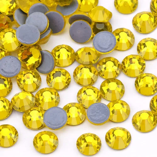 Vista 9 de Jollin Hot Fix - Diamantes de imitación de cristal con parte trasera plana, gemas de diamantes de imitación de 0.079 pulgadas