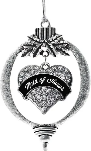 Vista 44 de Inspired Silver - Adorno con dije de hermana gemela - Adornos navideños de plata con circonitas cúbicas