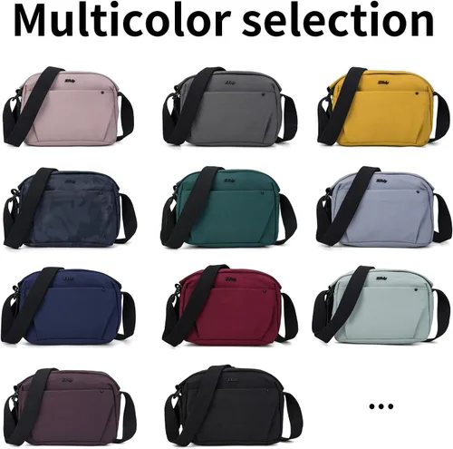Vista 6 de ETidy Bolso de hombro de moda para mujer, bolso cruzado casual, impermeable, ligero, bolso hobo