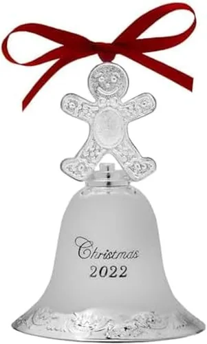 Vista 12 de Wallace 32ª edición 2021 Adorno de campana de trineo chapada en oro, oro, Navidad