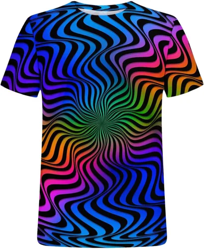 Vista 4 de Camisetas Mangas entrenamiento Hombres Camiseta Estampado Digital 3D Y2K Blusa Deportiva Manga Corta Camisetas