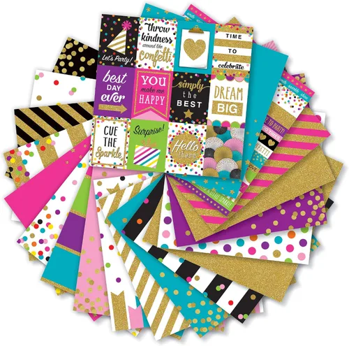 Vista 2 de Recursos Creados por Profesores - Papel para Proyectos Confeti, 12" x 12" (TCR5577)