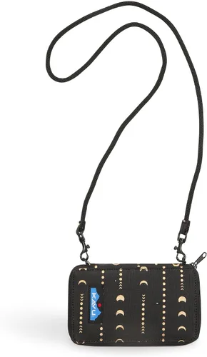 Vista 10 de KAVU Go Time Cartera Cruzada Plegable Bi-Fold con Correa de Cuerda Teñido anudado de playa