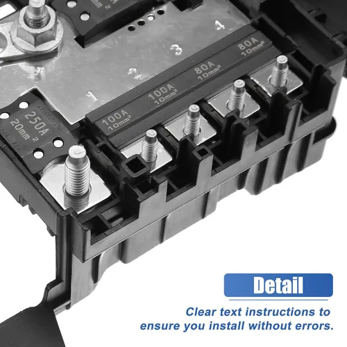 Vista 5 de X AUTOHAUX Bloque de fusibles del compartimento del motor para Chevrolet Cruze 2011-2016 para Chevrolet Orlando 2012-2014 Caja de fusibles Terminal