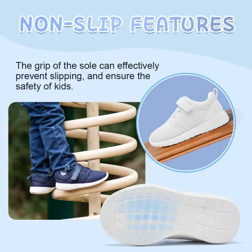 Vista 5 de HIITAVE Zapatillas deportivas para correr y caminar para niños y niñas