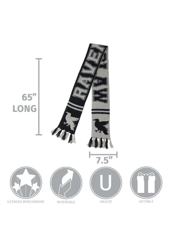 Vista 4 de Bufanda Reversible de Punto de Ravenclaw Harry Potter Multicolor
