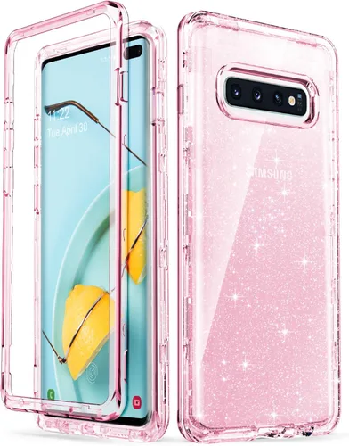 Vista 9 de ULAK Funda compatible con Galaxy S10 Plus, cubierta trasera brillante brillo claro