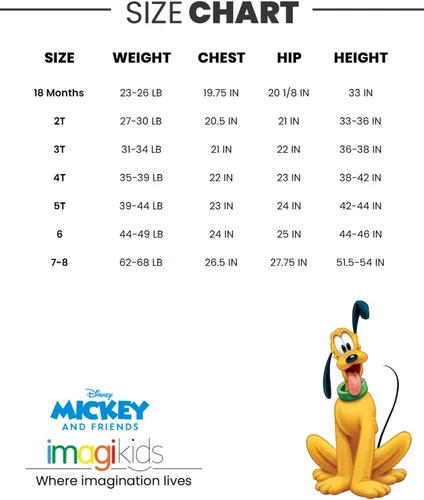 Vista 7 de Disney Mickey Mouse Donald Duck Pluto Goofy T-Shirt Infant to Big Kid