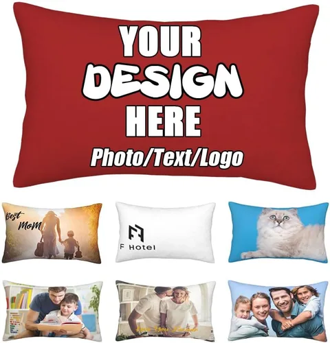 Vista 32 de Funda de almohada decorativa personalizada con foto de pareja, funda de cojín decorativo personalizada, fundas de almohada personalizadas