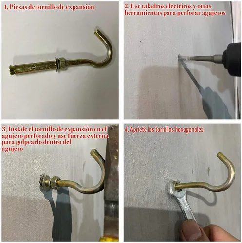 Vista 6 de 2 estantes de ropa para colgar en el techo, de altura ajustable, estante de tubería de almacenamiento de ropa, estante de metal resistente Tubo