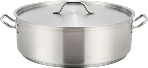 Vista 12 de Winco - Brasero de acero inoxidable de grado comercial con tapa, 15 cuartos de galón