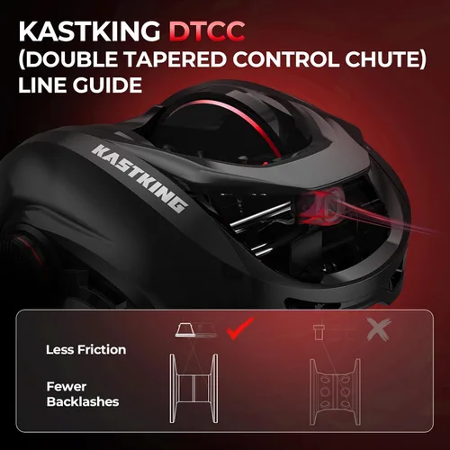 Vista 12 de KastKing MaxSteel - Combo de caña de pescar y carrete giratorio de doble