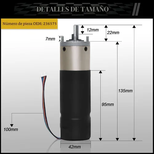Vista 6 de 236575, motor deslizante en pared para RV compatible con el sistema deslizante en pared Lippert Schwintek, conjunto de motor IG-42 de 10 mm, motor