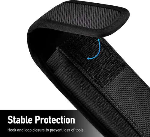 Vista 10 de Funda Compatible con Leatherman Wave Plus Wingman Surge Rebar Multiherramienta Funda de Nylon con Clip de Cintura, Negro