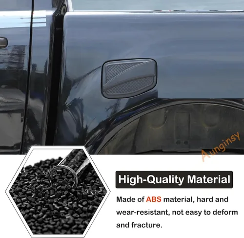 Vista 3 de Cubierta protectora para tanque de combustible de automóvil, accesorios compatibles con Ford Ranger 2015-2022, cubierta de puerta de tanque