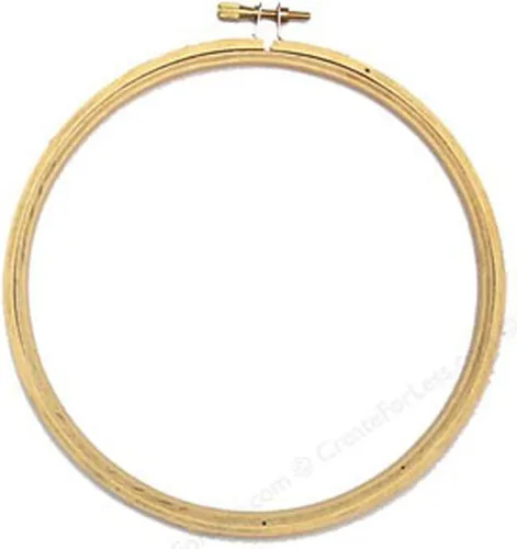 Vista 2 de Darice Aro de madera para bordar, 6 pulg.