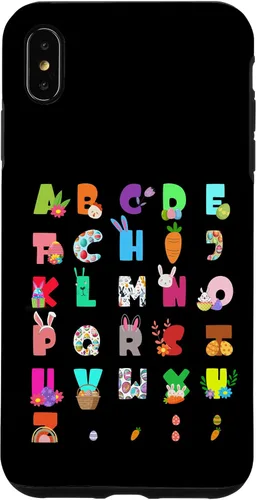 Vista 11 de Cute Alphabet Funny Easter Day ABC Letters Egg Rabbit Case for iPhone 17