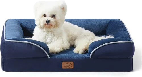 Vista 72 de Bedsure - Cama para gatos de interior, sofá cama lavable para perros muy pequeños, espuma de soporte con funda extraíble y lavable, forro Gris
