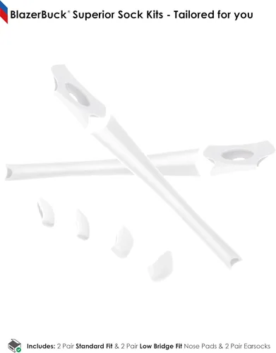 Vista 4 de BLAZERBUCK Kits de calcetines de repuesto para gafas de sol Oakley Flak Jacket XLJ