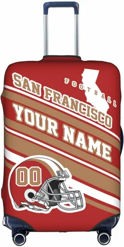 Vista 34 de Fundas de equipaje personalizadas con nombre y número, funda de maleta lavable elástica personalizada para equipaje, Arizona, Fútbol