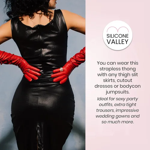 Vista 4 de Black Sideless Thong by SiliconeValley