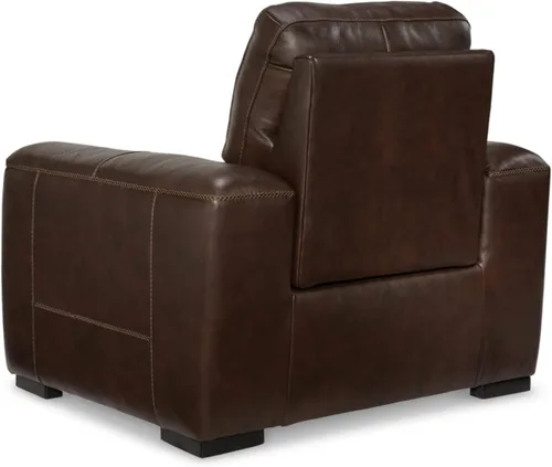 Vista 10 de Signature Design by Ashley Alessandro - Sillón reclinable eléctrico moderno con reposacabezas ajustable, color marrón oscuro